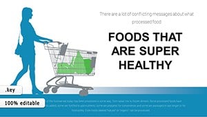 Infographic Super Healthy Foods Keynote chart template