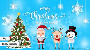 Infographic Merry Christmas and Happy New Year Keynote Charts | Download Now