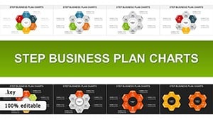 Step Business Plan Keynote charts