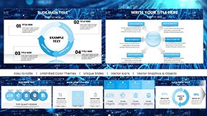 Data Financial Keynote Charts Template for Presentation
