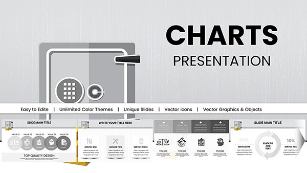 Bank Security Safeguarding Keynote Charts Template