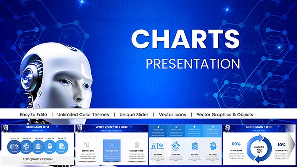 AI Keynote Presentation Templates with Robot AI Charts