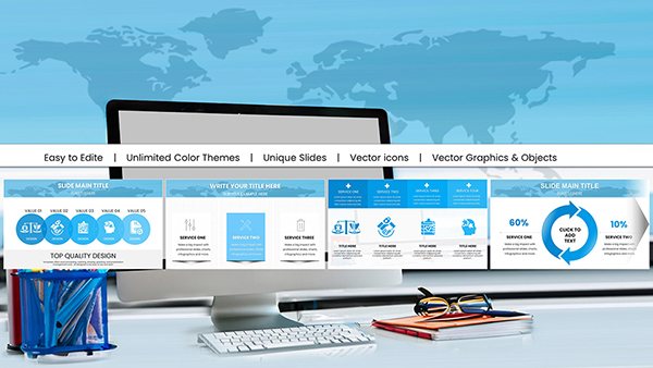 Download Online Education Charts Template for Keynote Presentations