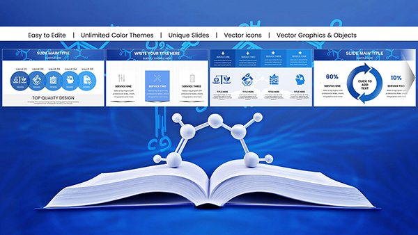 Chemistry Presentation Charts Template for Keynote - Professional, Visual, and Easy-to-Edit