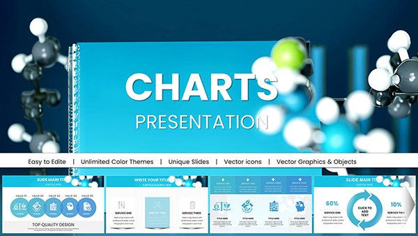 Chemical and Biomedical Charts Template for Keynote Presentations - Download High-Quality, Editable Slides