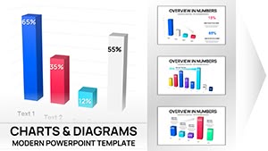3D Clustered Column Charts Keynote - Editable | ImagineLayout thumbnail