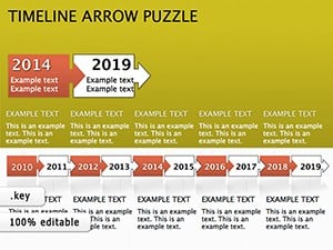 Timeline Puzzle Keynote Diagrams