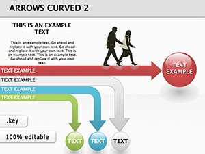 Arrows Curved 2 Keynote diagram