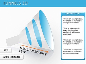 Funnels 3D Keynote diagrams