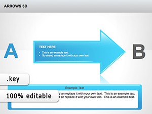 Arrows 3D Keynote Diagram Template