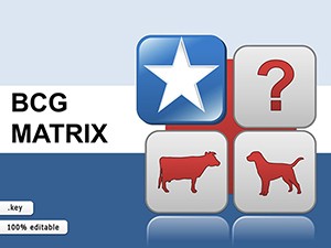 BCG Matrix Keynote diagram template
