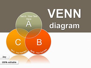 Probability Venn Keynote diagrams templates