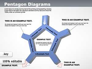 Pentagon Keynote Diagram Template for Stunning Professional Slides