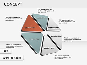 Flower Triangle Concept Keynote diagrams