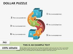Dollar Puzzle Keynote diagrams templates