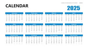 Calendar Keynote Diagrams Template - Download