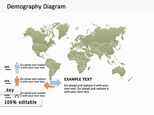Map Demography Keynote diagram template