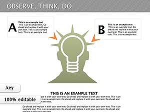 Observe, Think, Do: Keynote Diagrams Template for Presentation