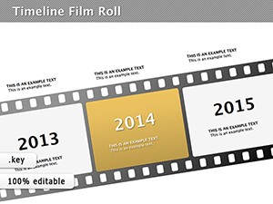 Timeline Film Roll Keynote Diagrams for presentation