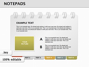 Notepads Keynote diagram Template
