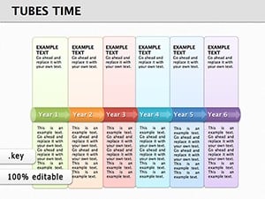 Tubes Time Keynote Diagrams Templates