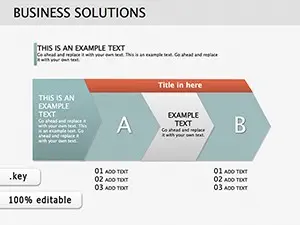 Business Solutions Keynote Diagrams Template for Presentation