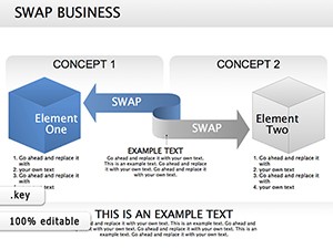 Swap Option Keynote diagram template