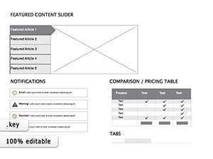 Mockups Website Keynote diagrams