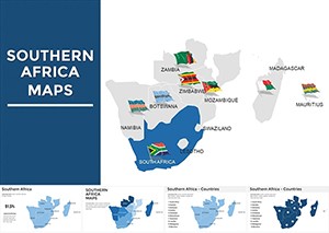 Unlock the Potential of Your Presentations with our South Africa Keynote Map Template | Download Now