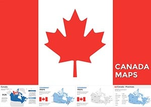 Canada Map Template for Keynote presentation