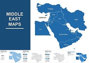Middle East Map: Keynote Maps of Middle East Template