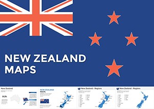 New Zealand Keynote Maps Templates
