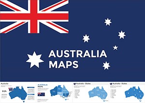Maps of Australia Keynote templates