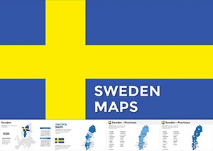 Map Sweden: Keynote Maps of Sweden Templates
