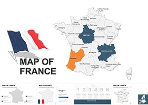 France Maps: Editable Keynote maps of France Template