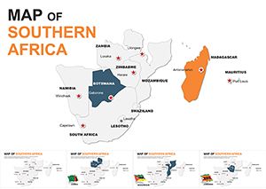 Southern Africa Map: Editable Keynote Maps of Southern Africa