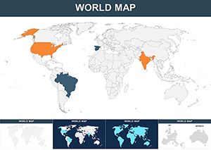 World Countries Keynote Maps Template - Download Map of World Countries
