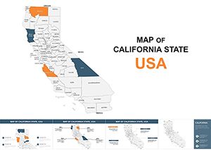California United States Map: Keynote Maps of California United States