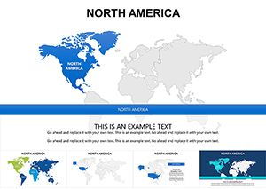 North America Political Map: Keynote Maps of North America