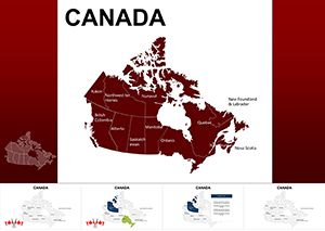 Province Canada Map: Keynote Maps of Canada