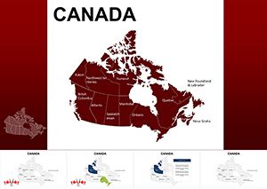 Province Canada Keynote Maps Templates - Download