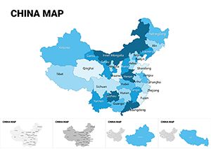 Complete China Keynote maps presentation