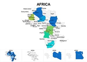 Complete Africa Keynote maps templates