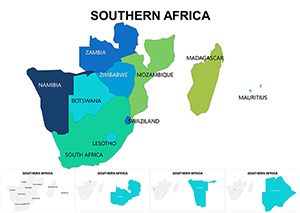 Complete Southern Africa Keynote maps templates