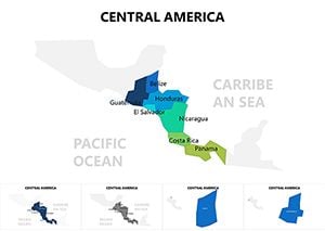 Map of Central America Keynote presentation