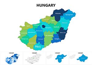 Complete Hungary Keynote maps Templates