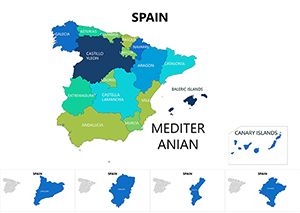 Complete Spain Keynote Maps: High-Quality Presentation Templates for Download