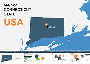 Connecticut State Keynote Maps - Download Presentation Template