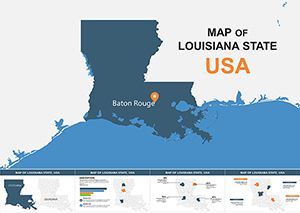 US Map : Louisiana Keynote maps