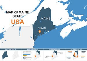 US States: Keynote map of Maine template